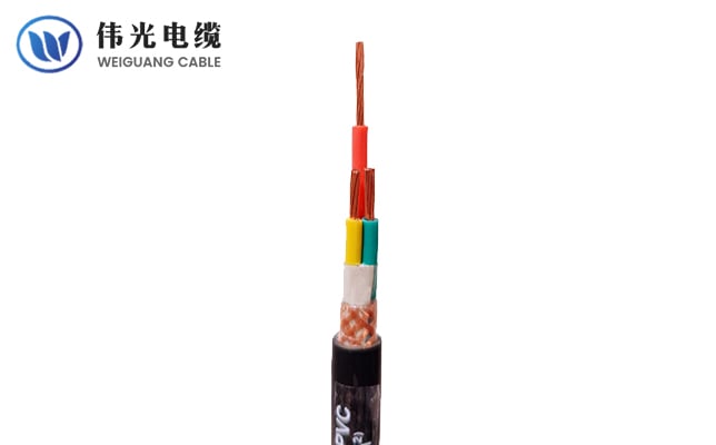 LSZH copper wire braided screen flexible control cable, 300/500V