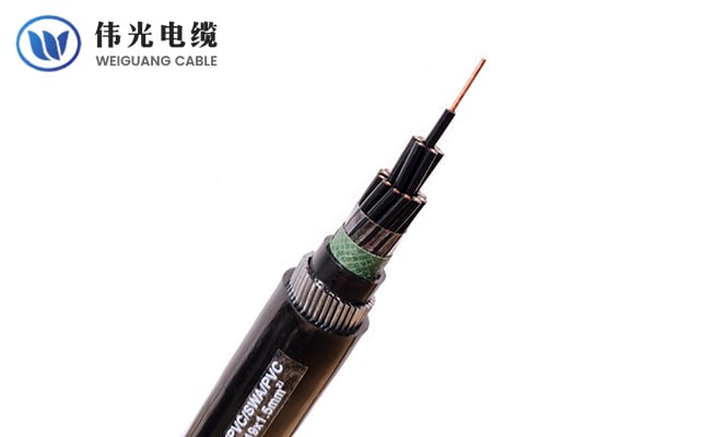 XLPE insulated steel wire armored control cable, 450/750V